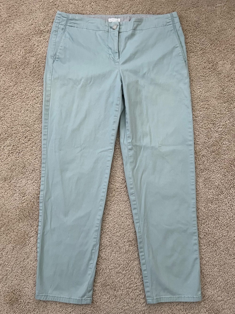 J Jill Live In Chino Pants Size 10P Ankle Light Blue